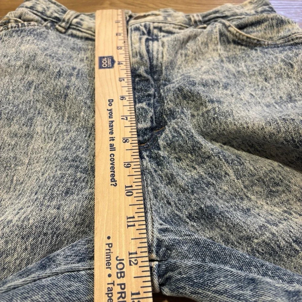 Vintage 80s Cap Ferrat Jeans Womens 11 (26x28) High Rise Acid Wash Ankle Bow USA